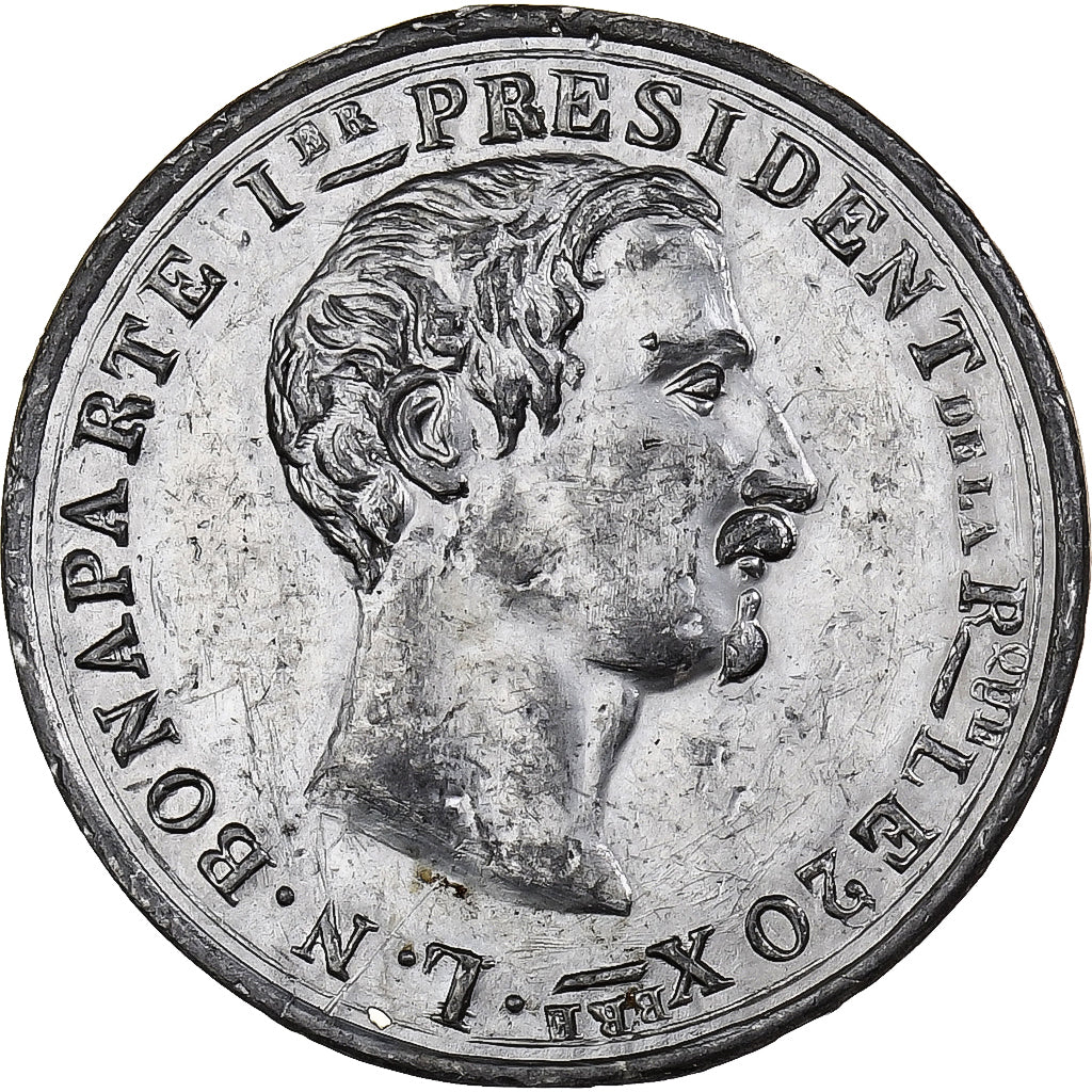 France, Médaille, Proclamation du Président, (1848-1852), Etain, TTB+