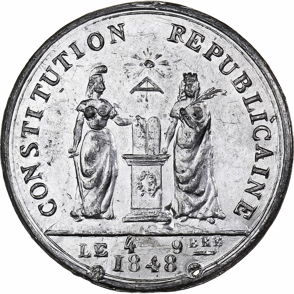 France, Médaille, Proclamation du Président, (1848-1852), Etain, TTB+