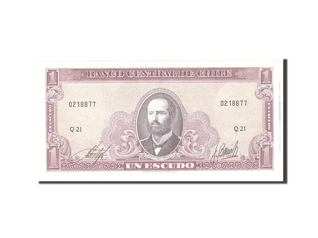 Banknote, Chile, 1 Escudo, 1964, Undated, KM:136, UNC(65-70)