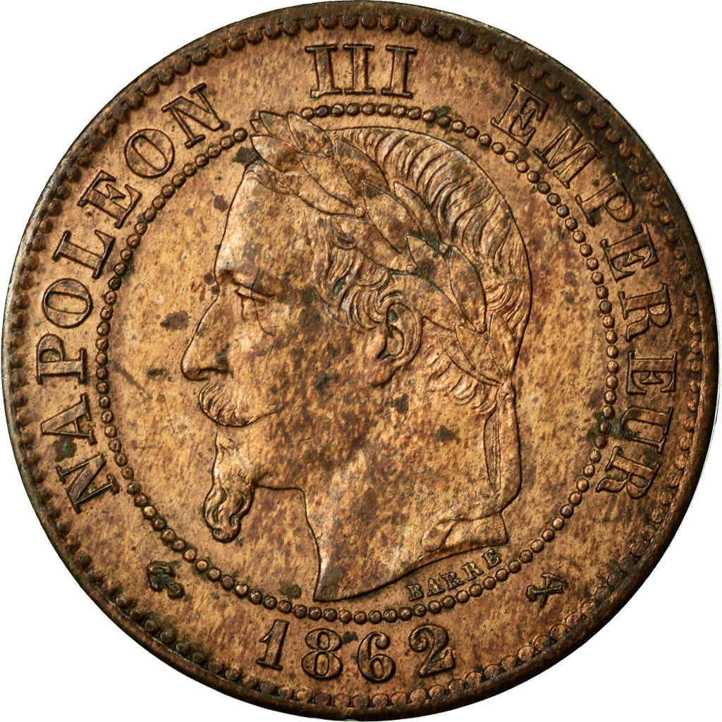 Monnaie, France, Napoleon III, Napoléon III, 2 Centimes, 1862, Bordeaux, TTB+