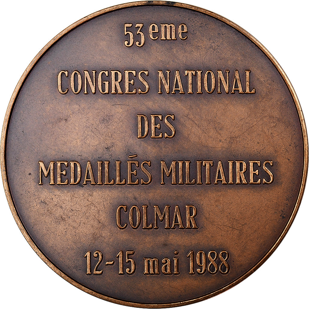 Francia, medaglia, 53ème Congrès National des Médaillés Militaires, Colmar