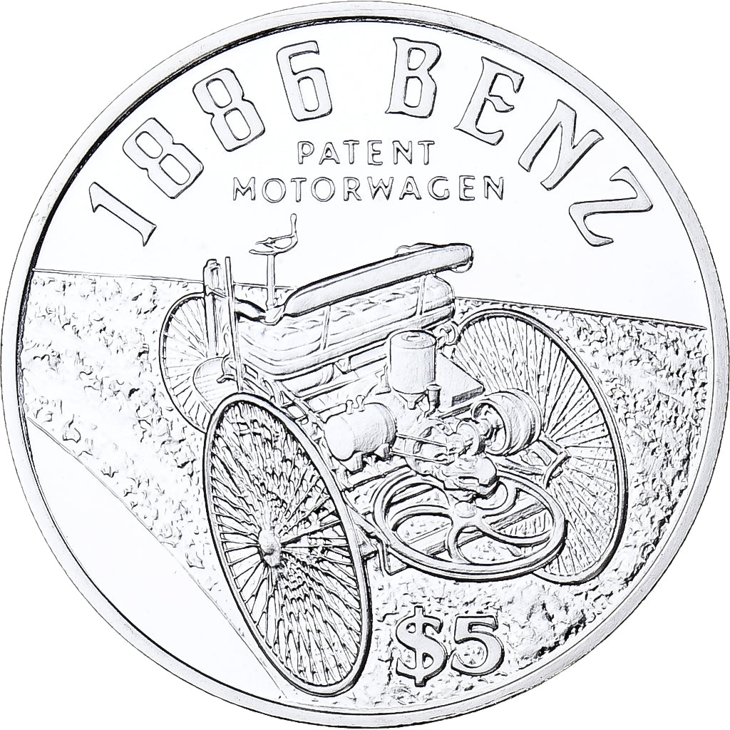 Liberia, 5 Dollars, 1995, Argento, FDC, KM:562