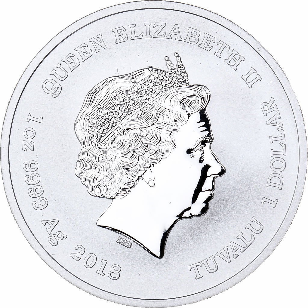 Tuvalu, 1 Dollar, 1 Oz, Black Panther, 2018, Silver, MS(65-70)