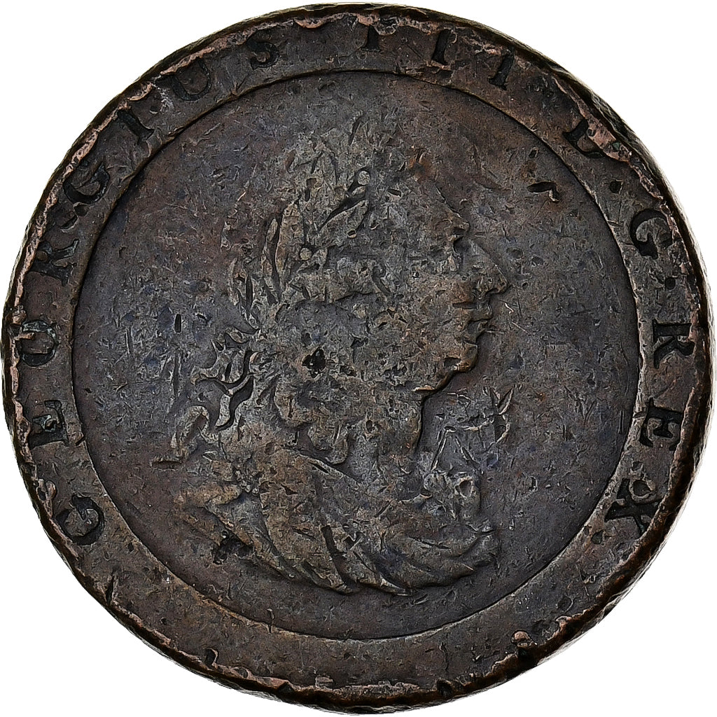 Great Britain, George III, Penny, 1797, Copper, VF(20-25), KM:618