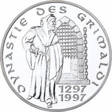 Monaco, Medal, Dynastie des Grimaldi, 1997, Silver, MS(65-70)