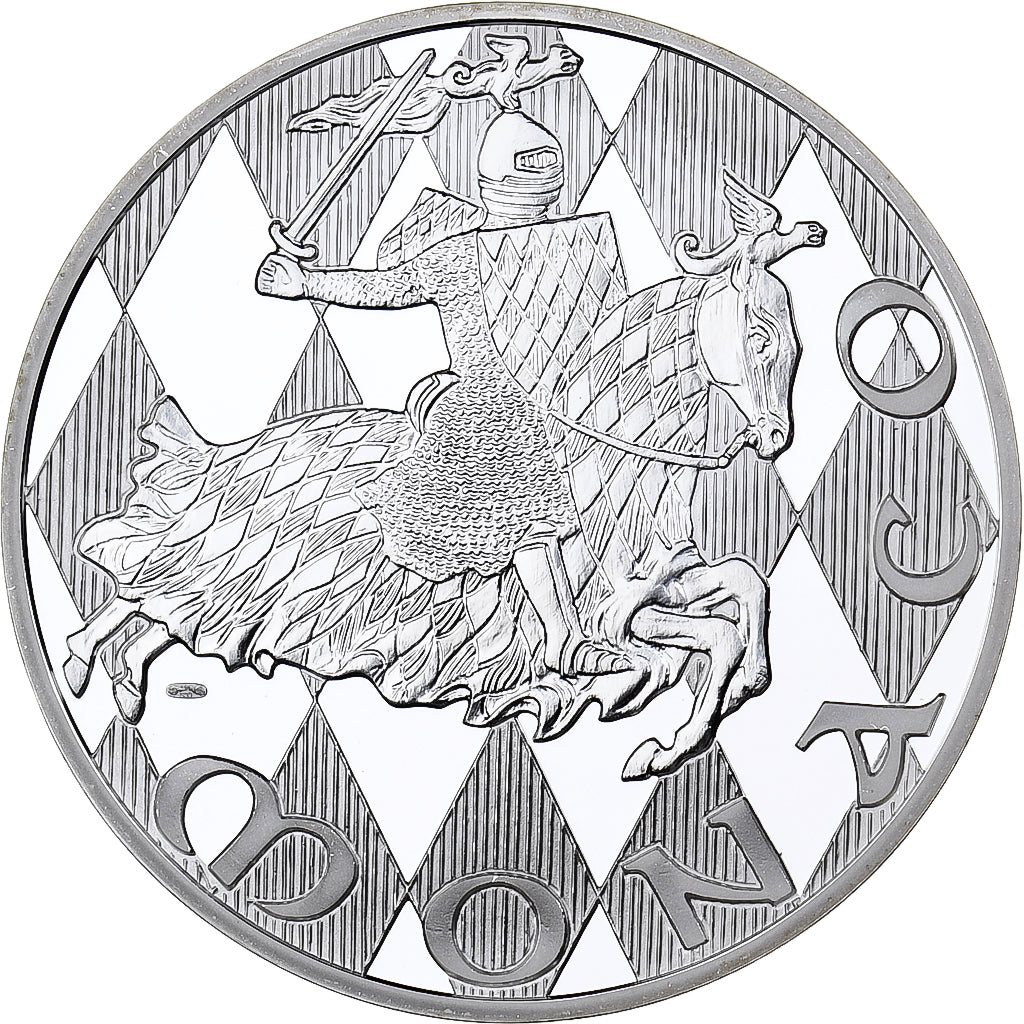 Monaco, Medal, Dynastie des Grimaldi, 1997, Silver, MS(65-70)