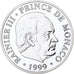 Monaco, medaglia, 50ème Anniversaire de Rainier III, 1999, Argento, FDC