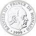 Monaco, medal, 50ème Anniversaire de Rainier III, 1999, Srebro, MS(65-70)
