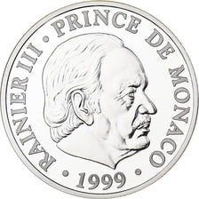 Monaco, Medal, 50ème Anniversaire de Rainier III, 1999, Silver, MS(65-70)