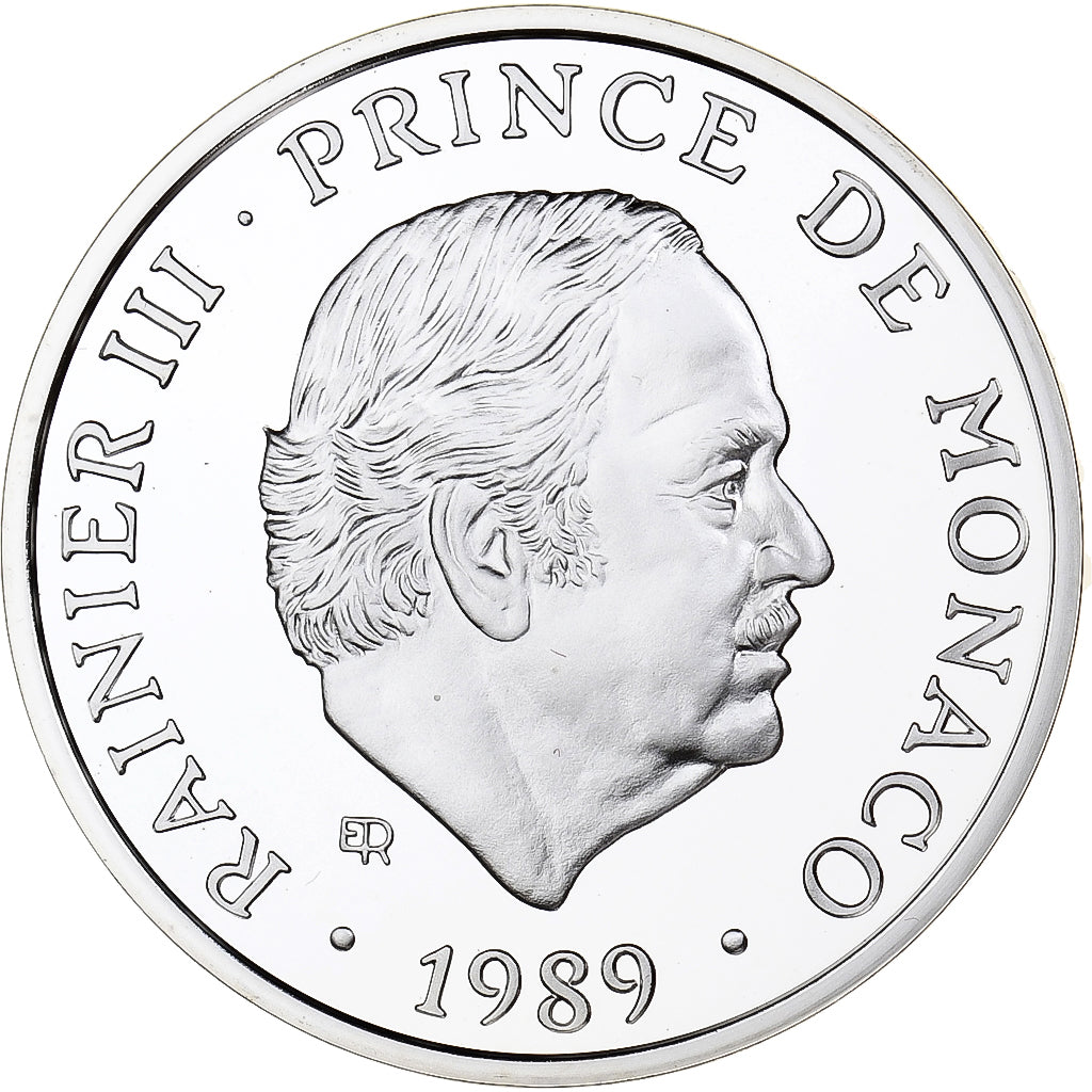 Monaco, Medal, 40 ème Anniversaire de Rainier III, 1989, Silver, MS(65-70)