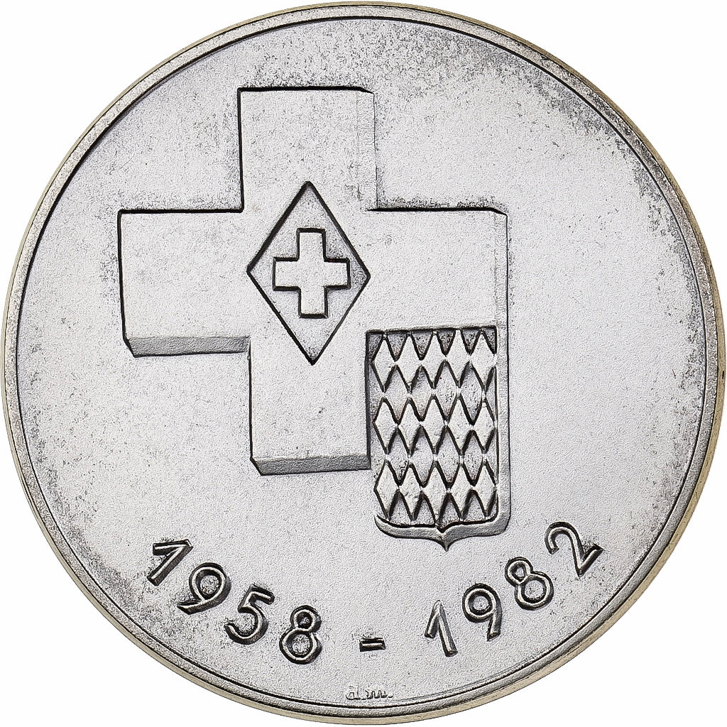 Monaco, Médaille, La Princesse Grace Kelly, 1982, Cuivre plaqué Argent