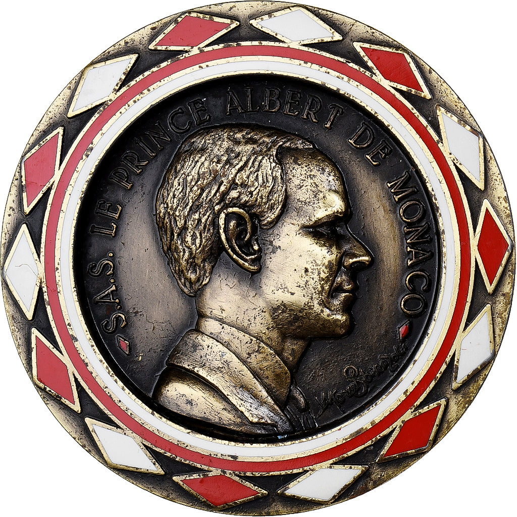 Monaco, medaglia, Le Prince Albert, 1988, Bronzo, BB