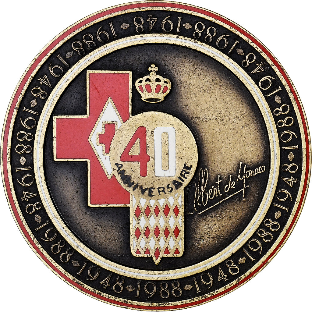 Monaco, medaglia, Le Prince Albert, 1988, Bronzo, BB