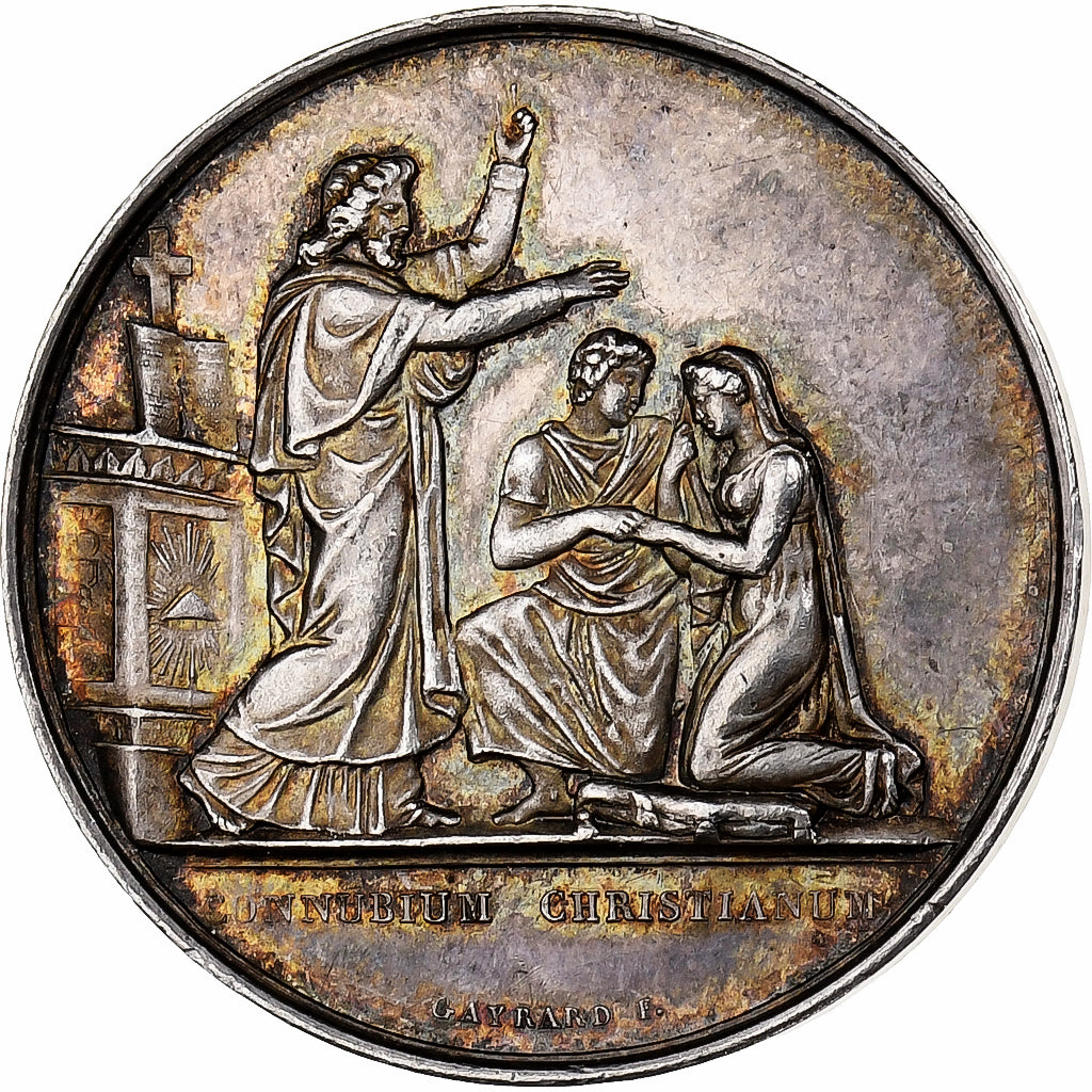 Frankreich, Medaille, Noces, Mariage, Religion, Silber, Gayrard, VZ