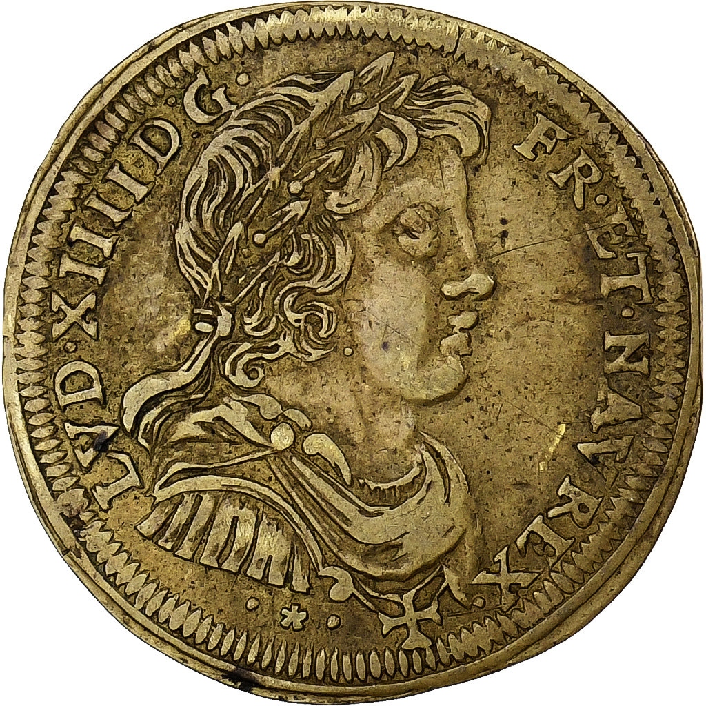 France, Jeton, Louis XIV, Nuremberg, Wolf. Laufer, Laiton, TTB
