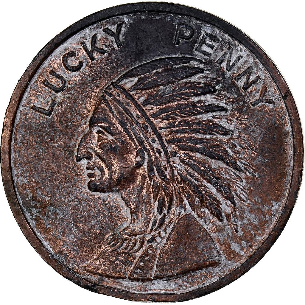 Stany Zjednoczone Ameryki, medal, Lucky Penny, Chicago, 1933, Métal, EF(40-45)