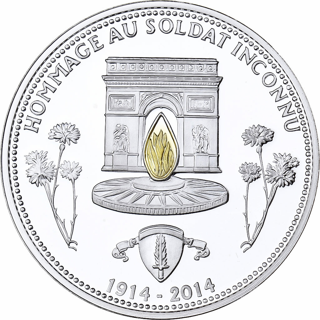 France, Medal, Hommage au soldat inconnu, Silver, MS(65-70)