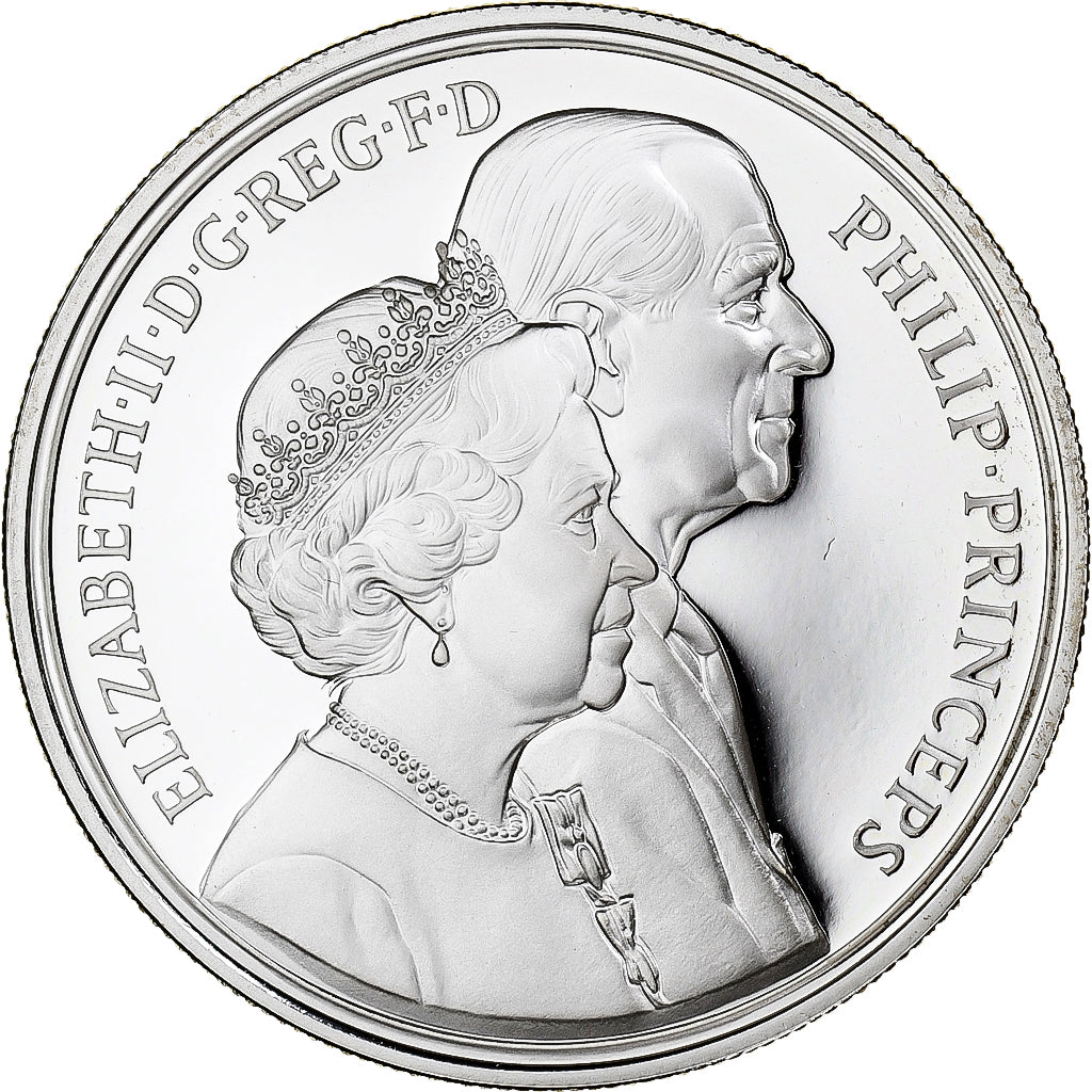 Gran Bretagna, Elizabeth II, 5 Pounds, 1997, 50 ans du mariage de Philippe et