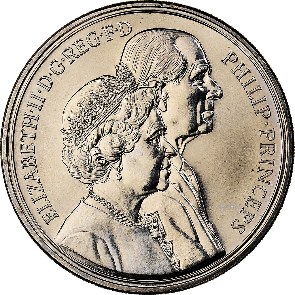 Great Britain, Elizabeth II, 5 Pounds, 1997, Copper-nickel, MS(65-70), KM:977