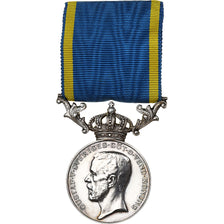 Sweden, Gustaf V, Services rendus à l'Etat, Medal, 1943, Uncirculated, Silver