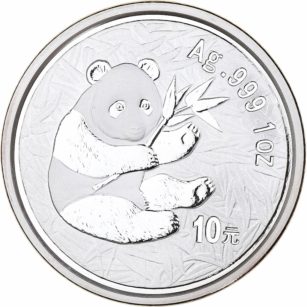 CHINA, PEOPLE'S REPUBLIC, 10 Yüan, 2000, Silver, MS(65-70), KM:1310