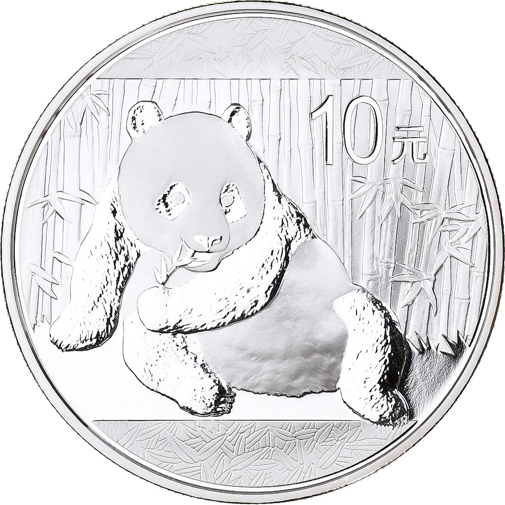 China, 10 Yüan, Panda, 2015, Silber, STGL, KM:New