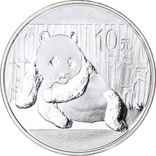 China, 10 Yüan, Panda, 2015, Silber, STGL, KM:New