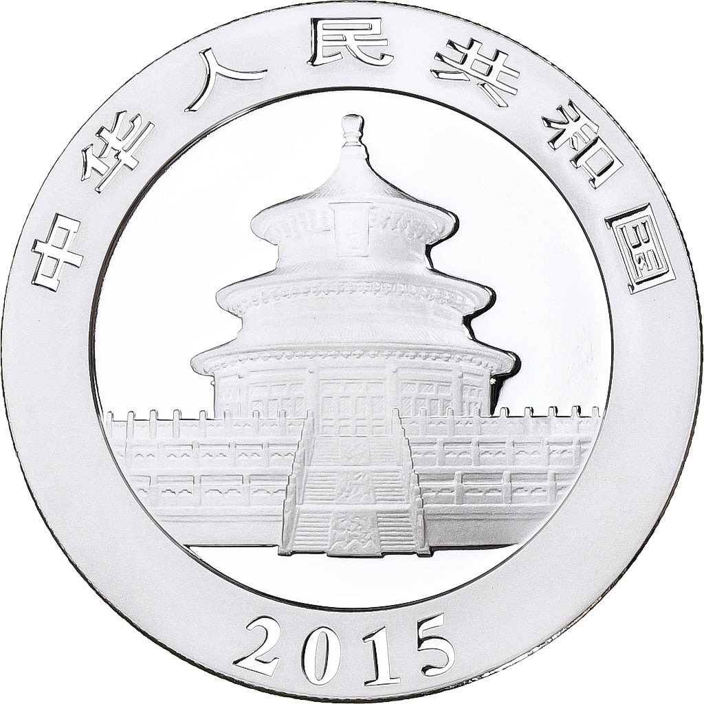 China, 10 Yüan, Panda, 2015, Silber, STGL, KM:New