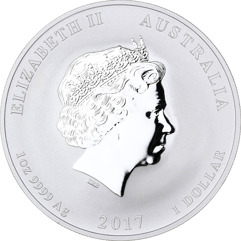 Australië, 1 Dollar, Year of the Rooster, 2017, 1 Oz, Zilver, FDC