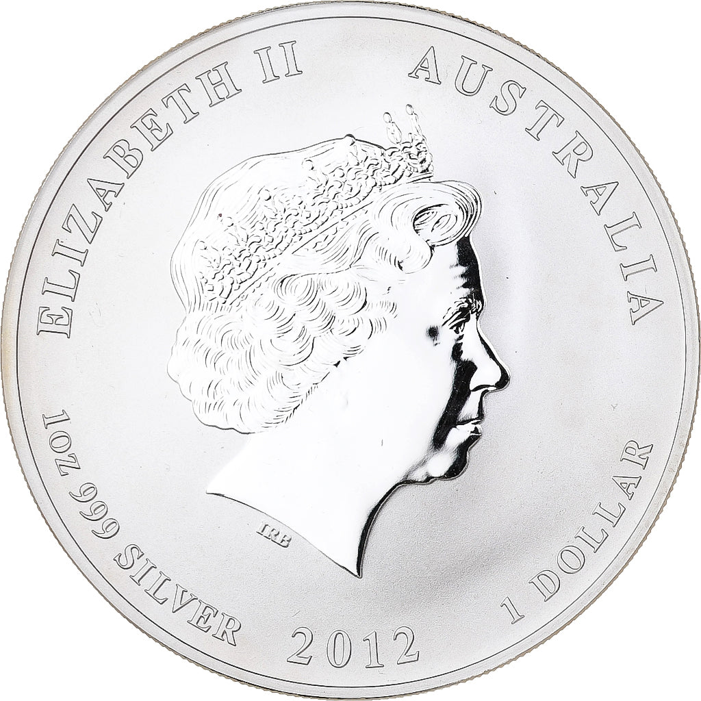 Moneta, Australia, Elizabeth II, Dollar, 2012, Perth, Proof, FDC, Argento
