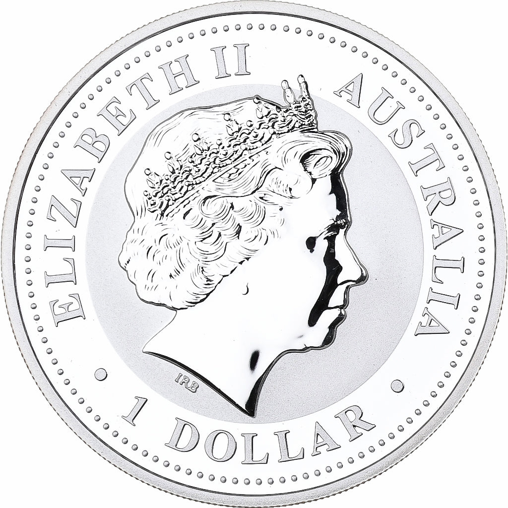 Coin, Australia, Year of the Pig, Dollar, 2007, 1 Oz, MS(65-70), Silver