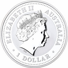 Coin, Australia, Year of the Pig, Dollar, 2007, 1 Oz, MS(65-70), Silver
