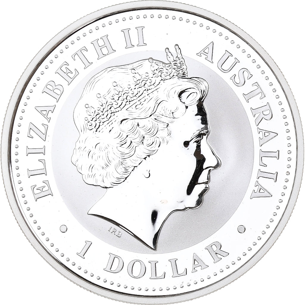 Australie, Elizabeth II, Dollar, Année du Serpent, 2001, Perth, Argent, FDC