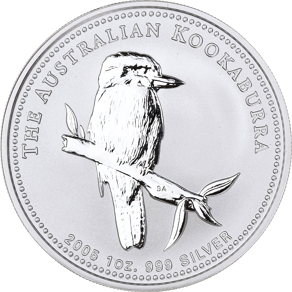 Australia, 1 Dollar, Australian Kookaburra, 2005, 1 Oz, Silver, MS(65-70)