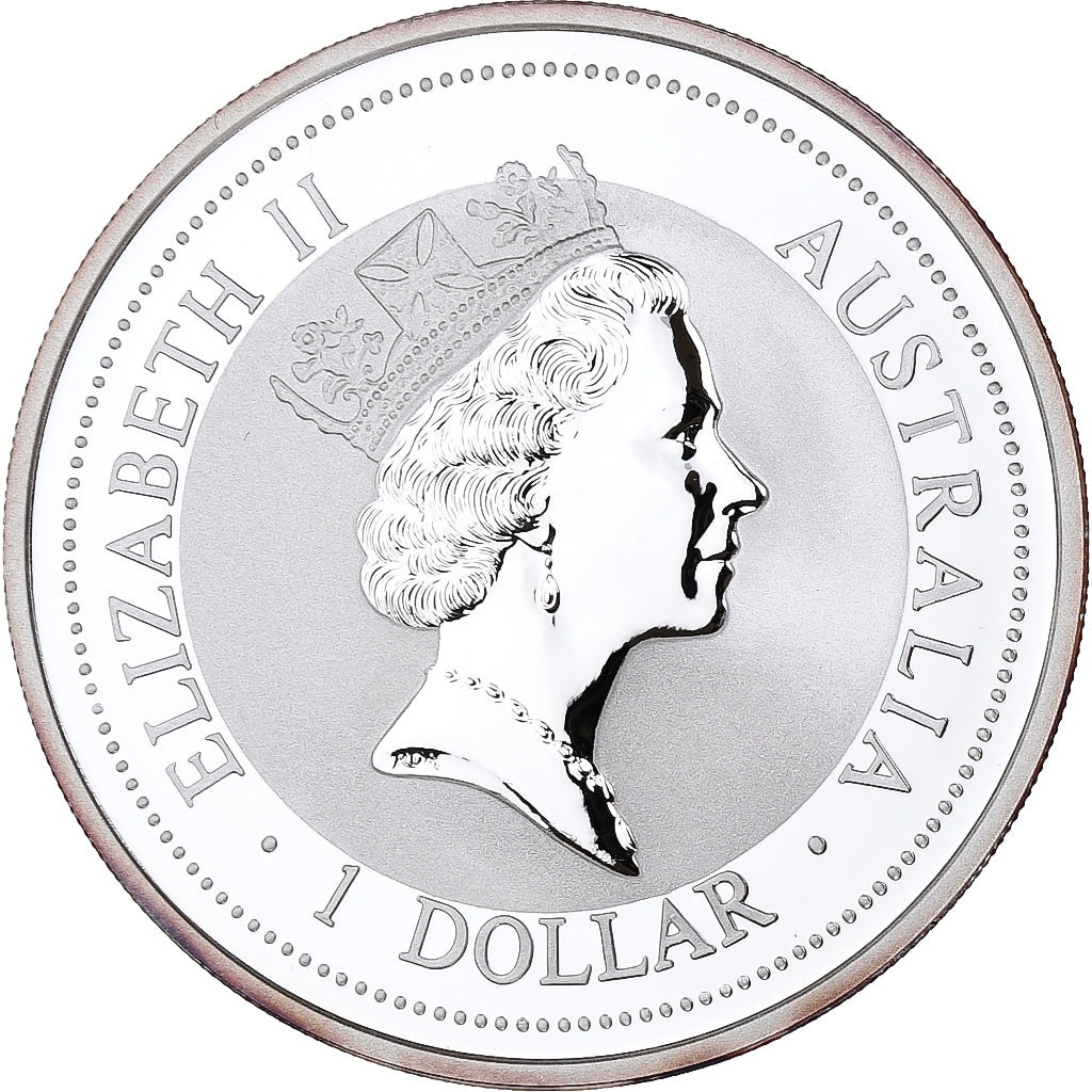 Australia, 1 Dollar, Australian Kookaburra, 1997, 1 Oz, Silver, MS(65-70)