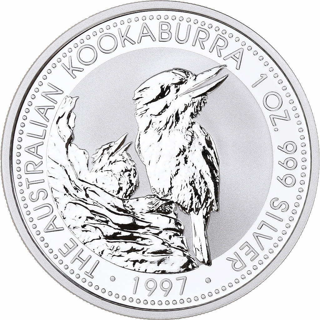 Australia, 1 Dollar, Australian Kookaburra, 1997, 1 Oz, Silver, MS(65-70)