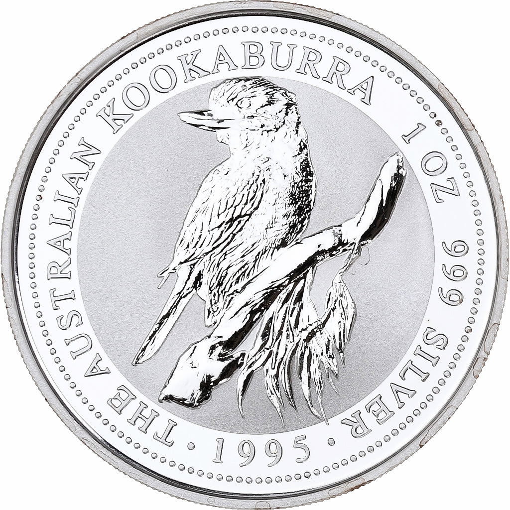 Australia, 1 Dollar, Australian Kookaburra, 1995, 1 OZ,BU, Silver, MS(65-70)
