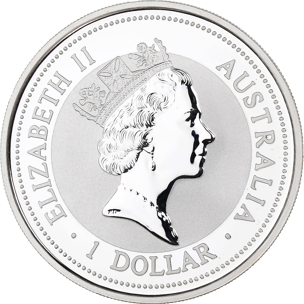 Australia, 1 Dollar, Australian Kookaburra, 1998, 1 Oz, Silver, MS(65-70)