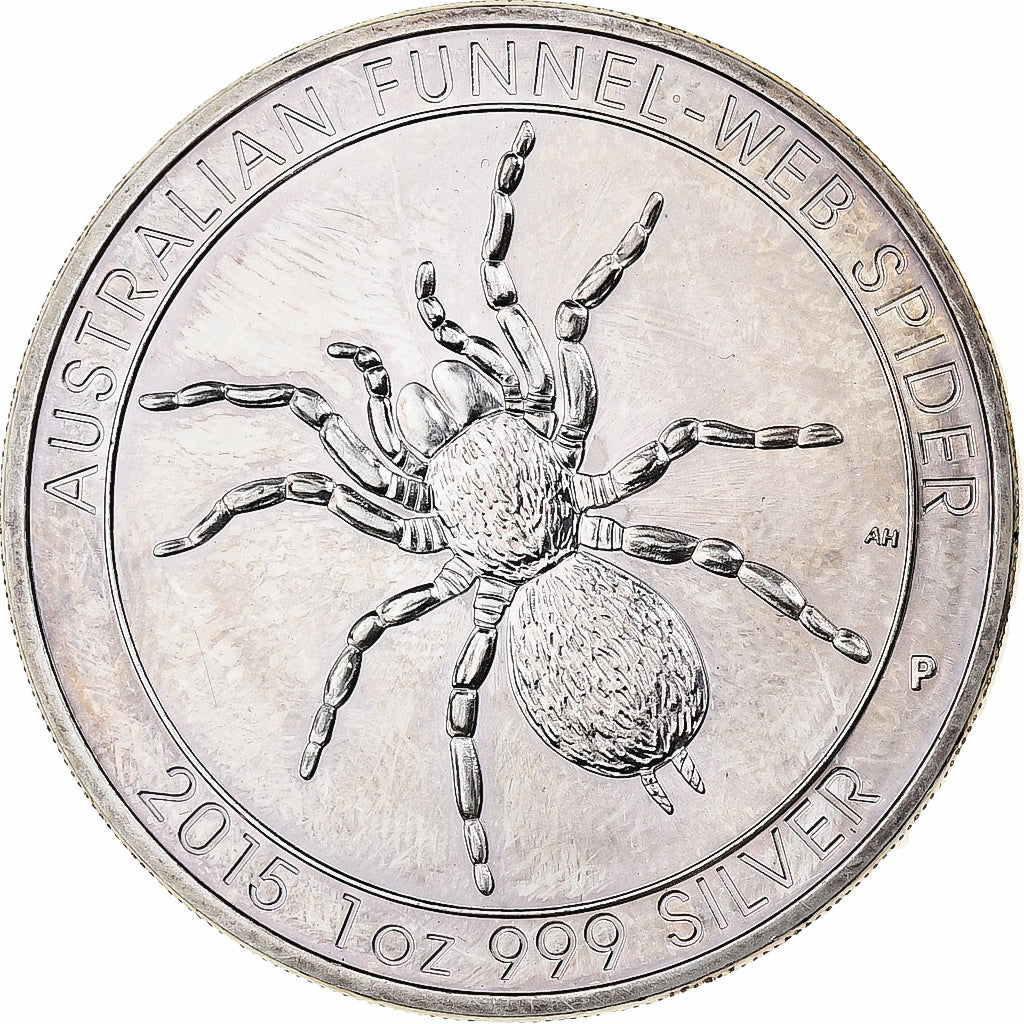 Australie, Dollar, Australian Funnel-Web Spider, 2015, 1 Oz, Argent, SPL