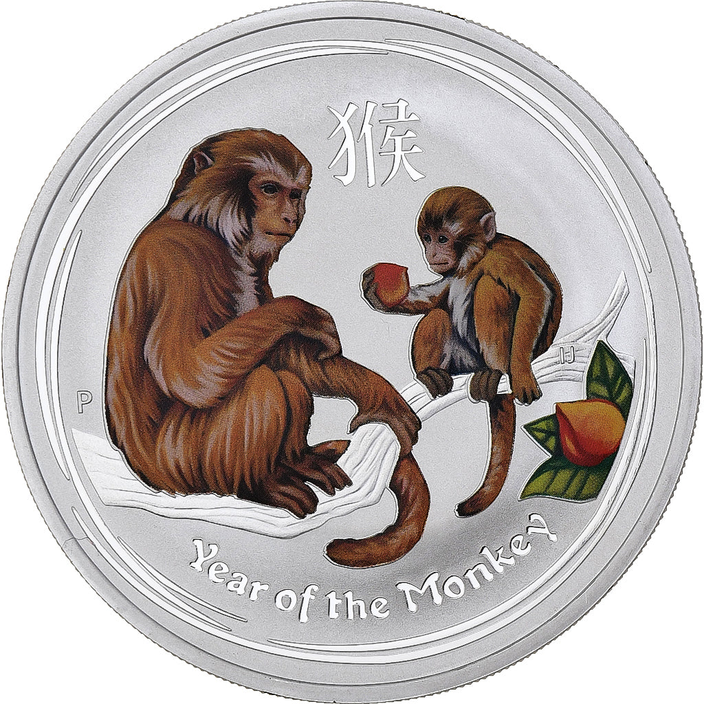 Australia, 1 Dollar, Year of the Monkey, 2016, 1 Oz, Argento, FDC