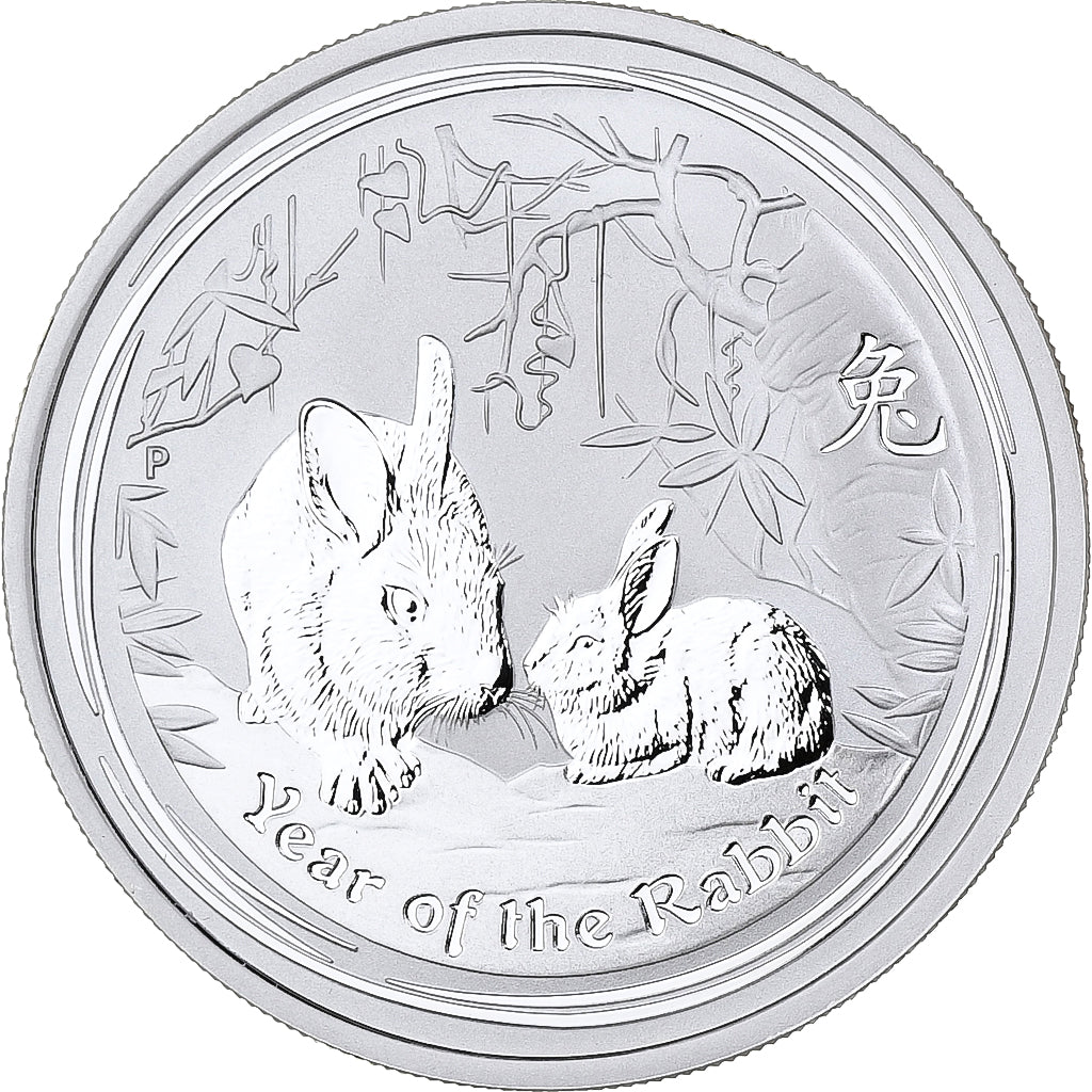 Australië, Elizabeth II, 50 Cents, Year of the Rabbit, 2011, Perth, Zilver