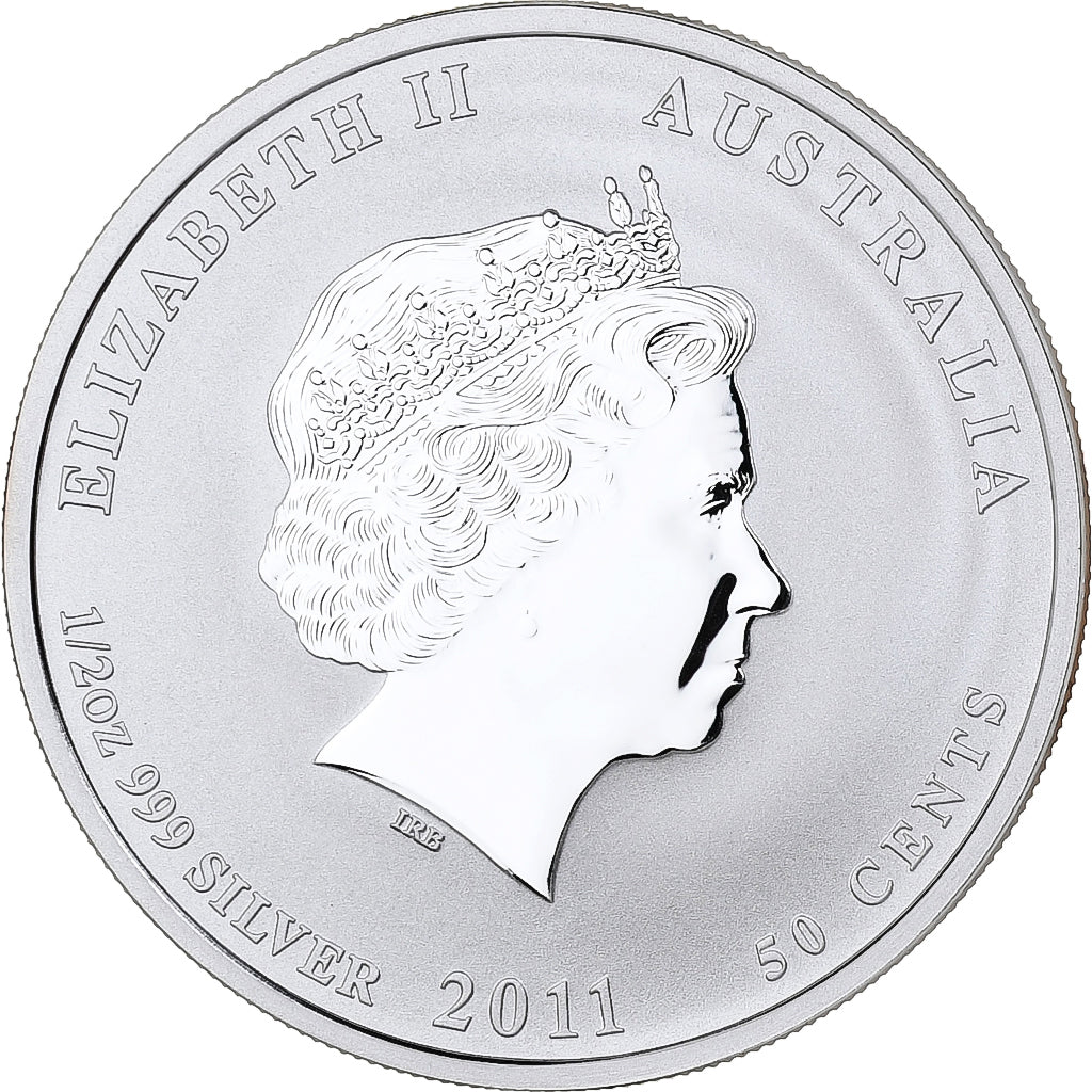 Australien, Elizabeth II, 50 Cents, Year of the Rabbit, 2011, Perth, Silber