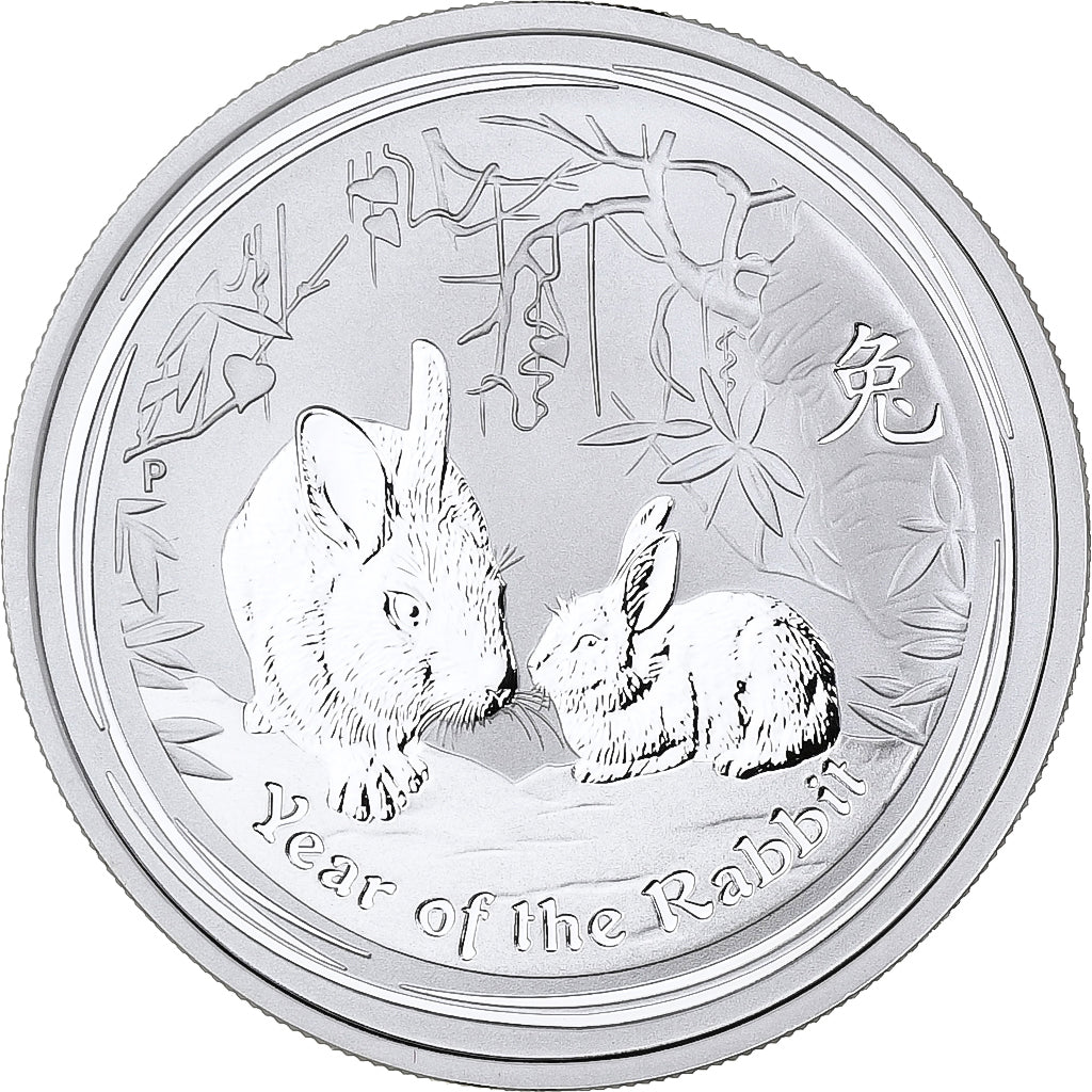 Australien, Elizabeth II, 50 Cents, Year of the Rabbit, 2011, Perth, Silber