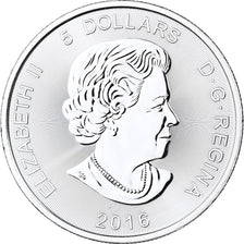 Canada, Elizabeth II, 5 Dollars, Cougar, 2016, Silver, MS(65-70)