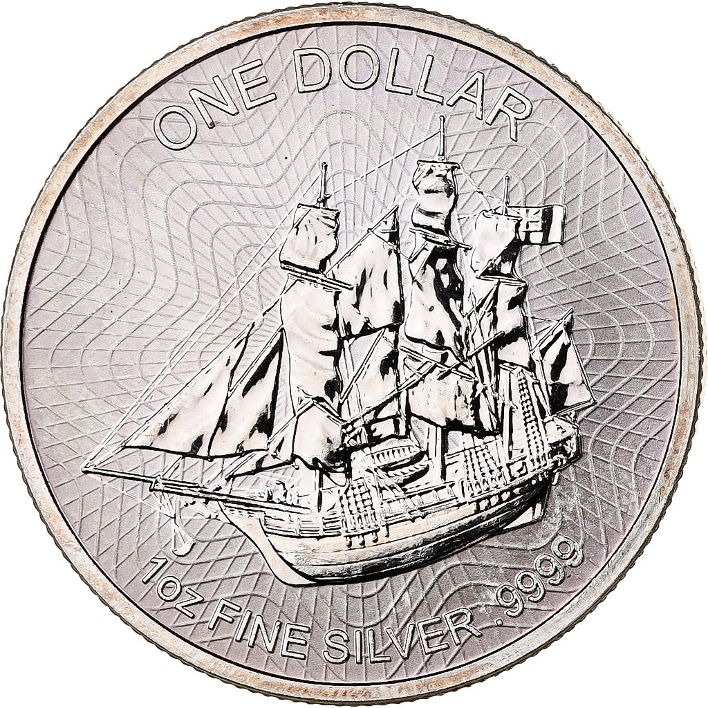 Wyspy Cooka, 1 Dollar, Bounty, 2017, 1 Oz, Srebro, MS(64)