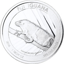 Fiji, 1 Dollar, Fiji Iguana, 2016, 1 Oz, Silver, MS(65-70)