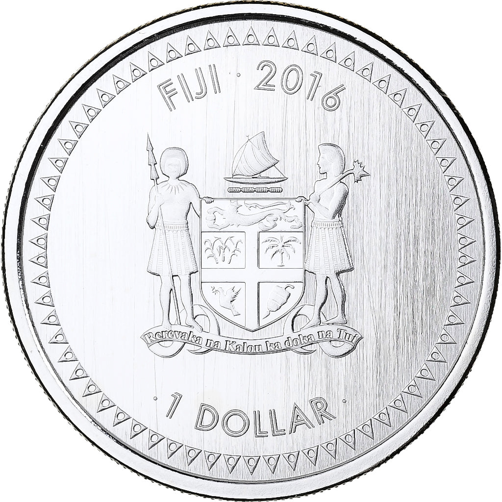 Fiji, 1 Dollar, Fiji Iguana, 2016, 1 Oz, Silver, MS(65-70)