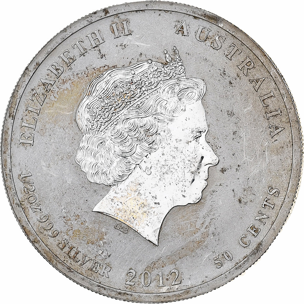 Australia, Elizabeth II, 50 Cents, 2012, Perth, Argento, SPL, KM:1663