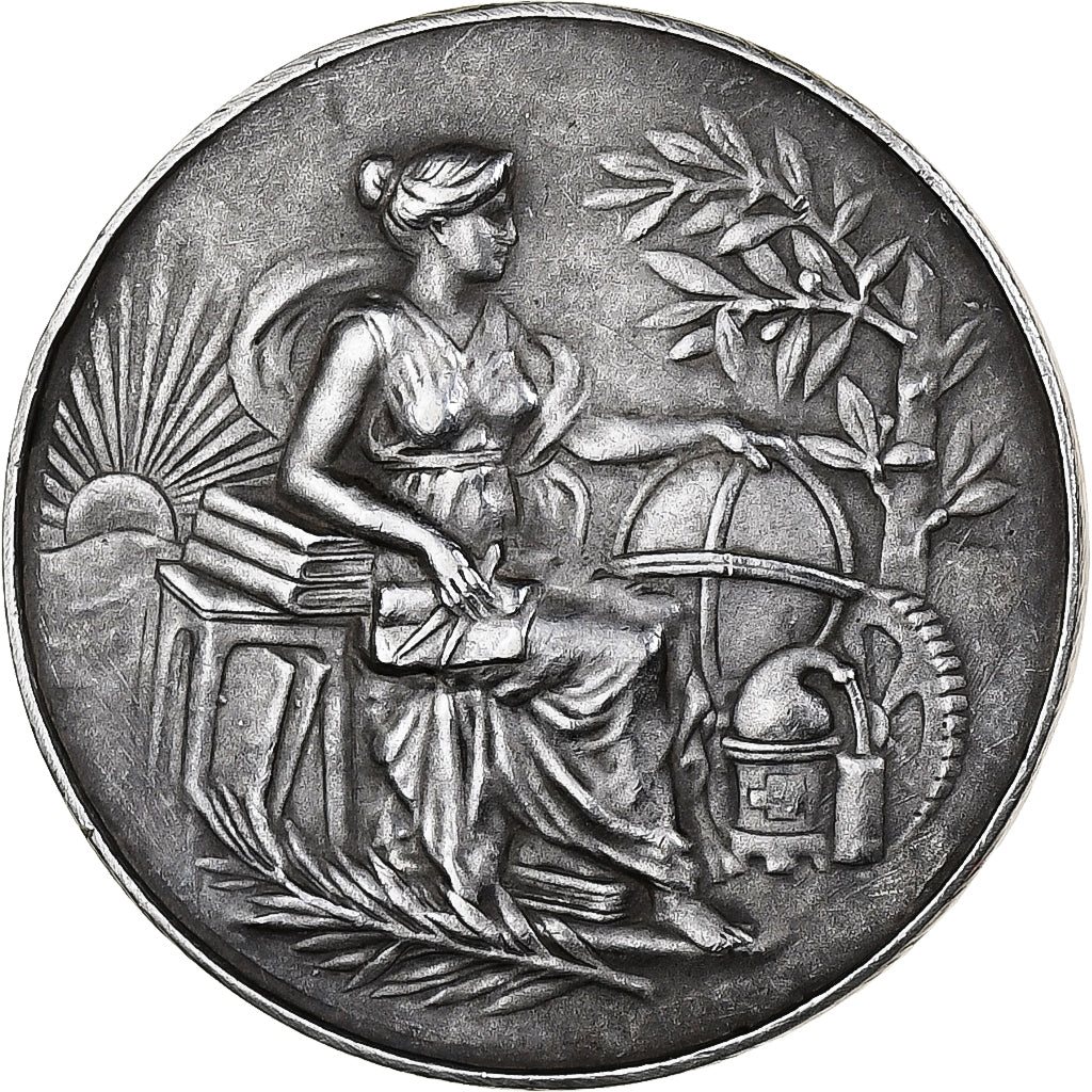 France, Medal, Caisse d'Epargne de Guingamp, Silver, AU(55-58)