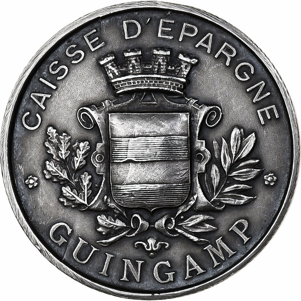 France, Medal, Caisse d'Epargne de Guingamp, Silver, AU(55-58)
